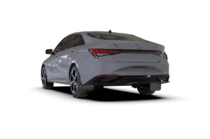 Hyundai Elantra Mud Flap - Rally Armor - UR Series - Black/Grey - `21-`23